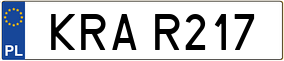 Trailer License Plate
